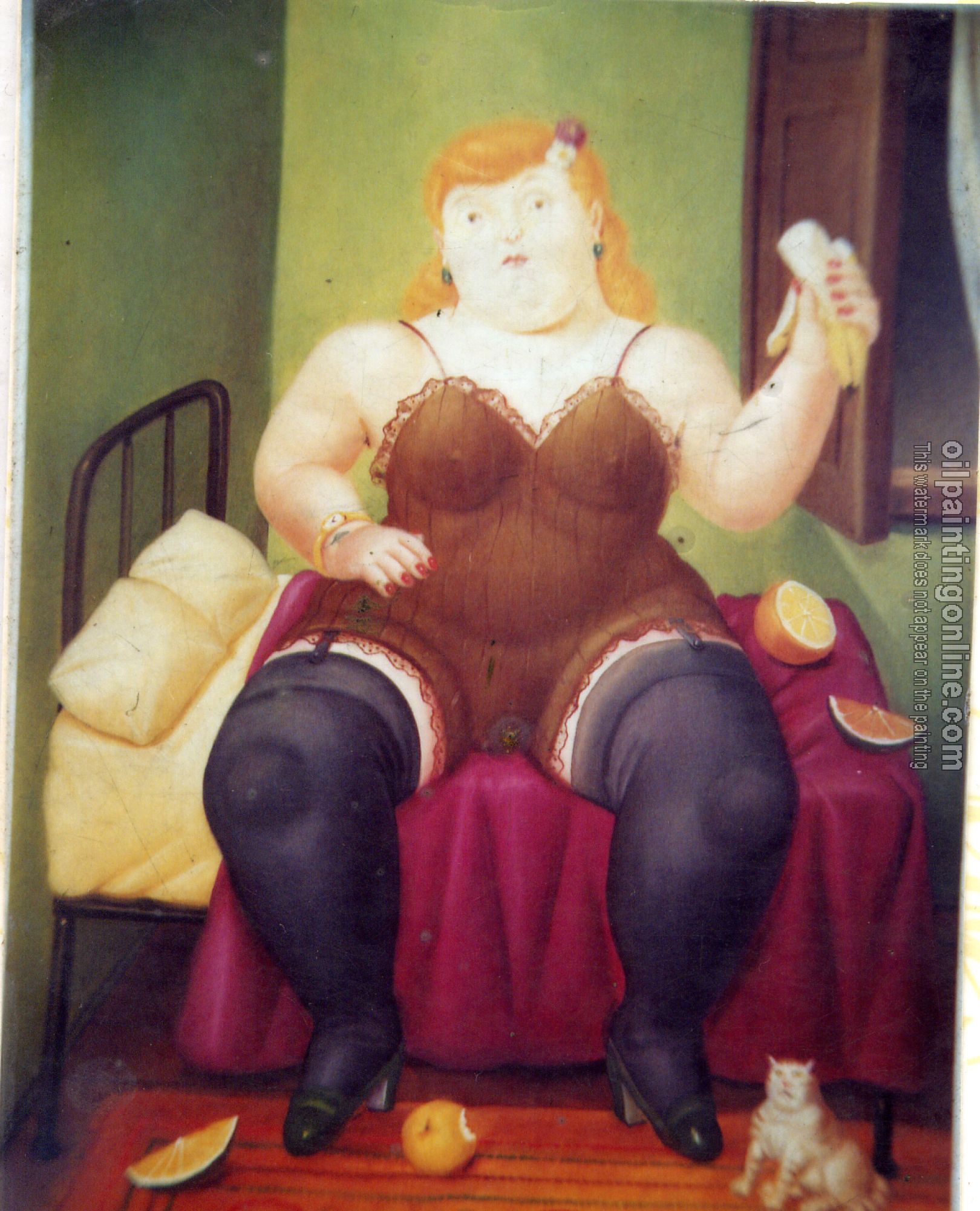 Botero, Fernando - Abstract oil painting.